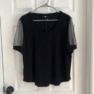 Women’s mesh short sleeve top DKNY